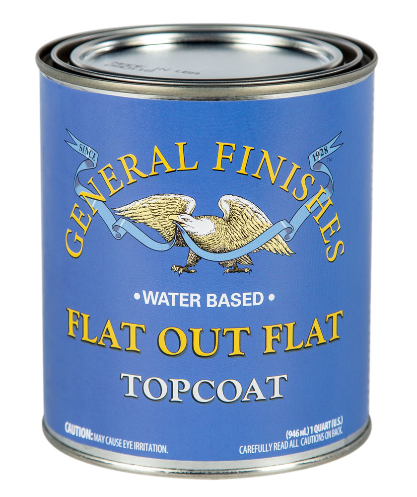 gf product WATER BASED TOPCOAT FLAT OUT FLAT QUART CLOSED 1000PX general finishes 2018