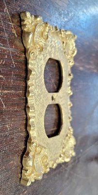 Vintage Brass Outlet cover 3