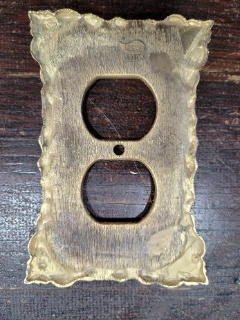 Vintage Brass Outlet cover 4