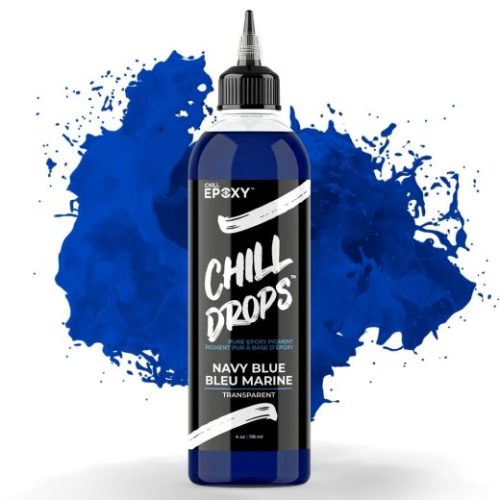 Chill Drops Navy Blue Transparent 2oz