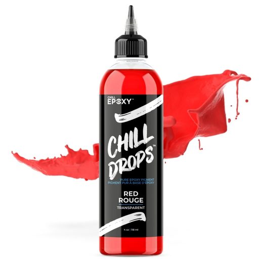 Chill Drops Red Transparent 20z